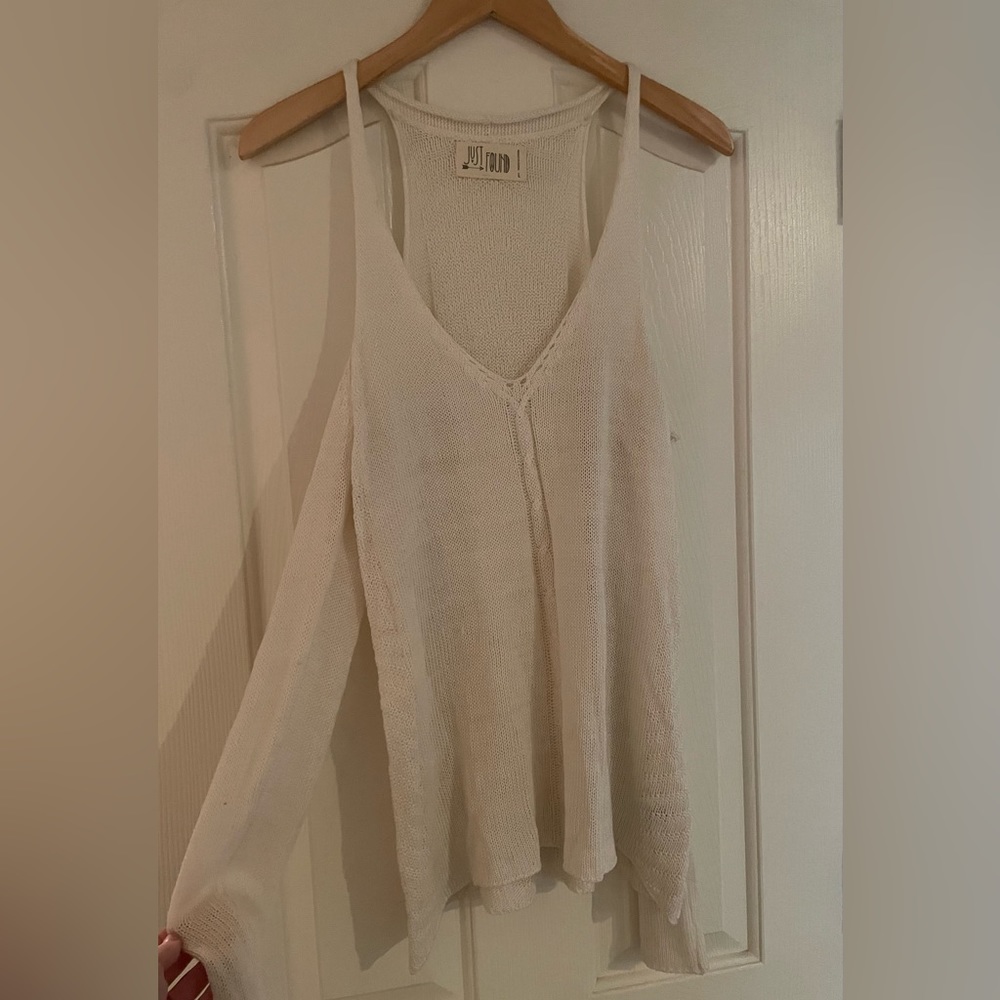 Off shoulder sweater